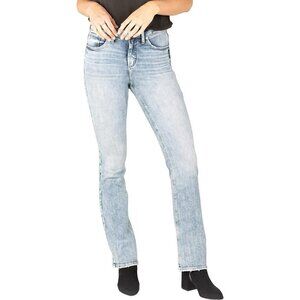 Silver Jeans Co. Womens Avery Curvy Fit High‎ Rise Slim Bootcut Jeans Size 26x31